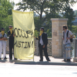 occupyaustin signs on Saturday (yellow occupy austin sign)